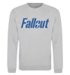 Свитшот Fallout logo Серый меланж фото