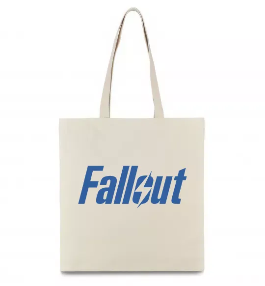 Еко-сумка Fallout logo Бежевий фото