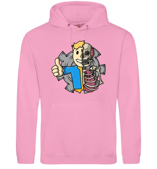 Женская толстовка (худи) Half vault fallout Розовый фото