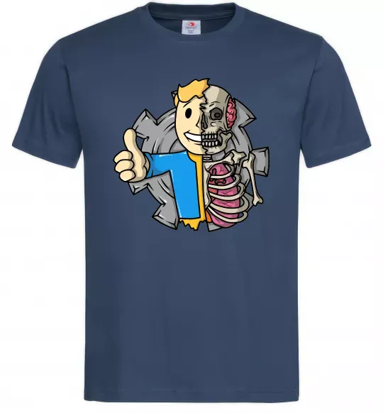 Мужская футболка Half vault fallout Темно-синий фото