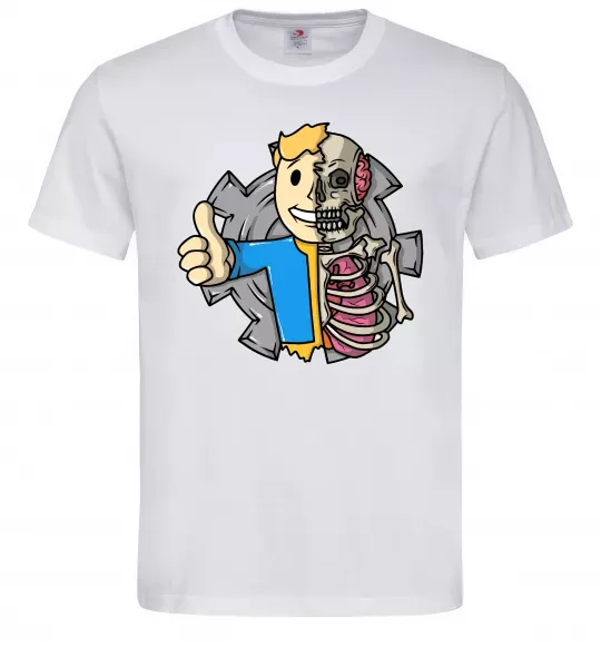 Мужская футболка Half vault fallout Белый фото