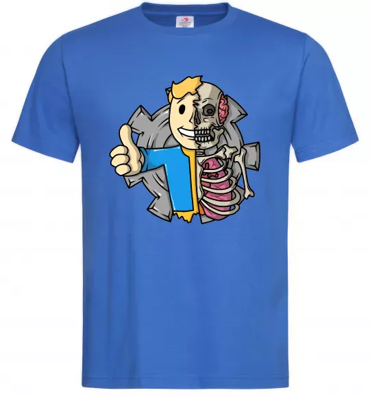 Мужская футболка Half vault fallout Ярко-синий фото