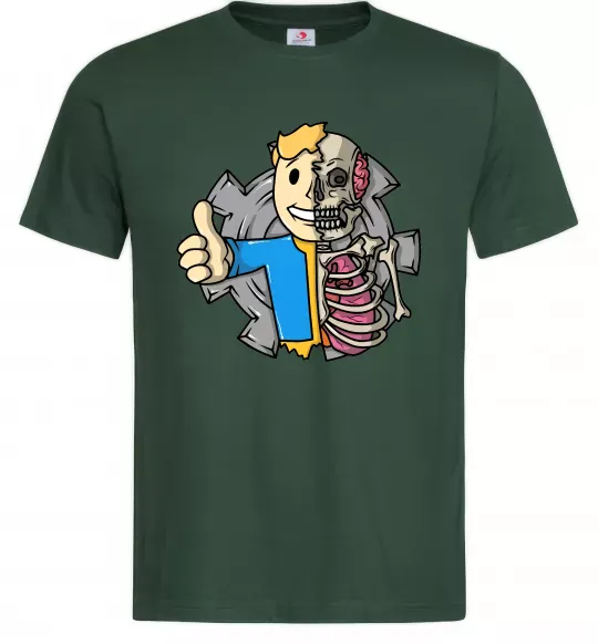 Мужская футболка Half vault fallout Темно-зеленый фото