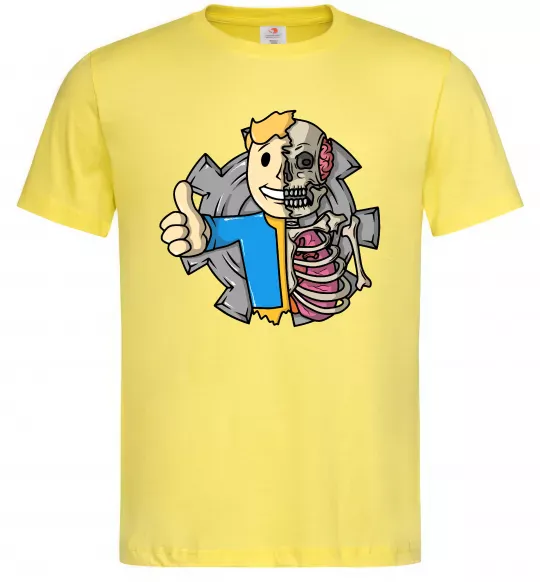 Мужская футболка Half vault fallout Лимонный фото