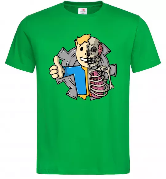 Мужская футболка Half vault fallout Зеленый фото