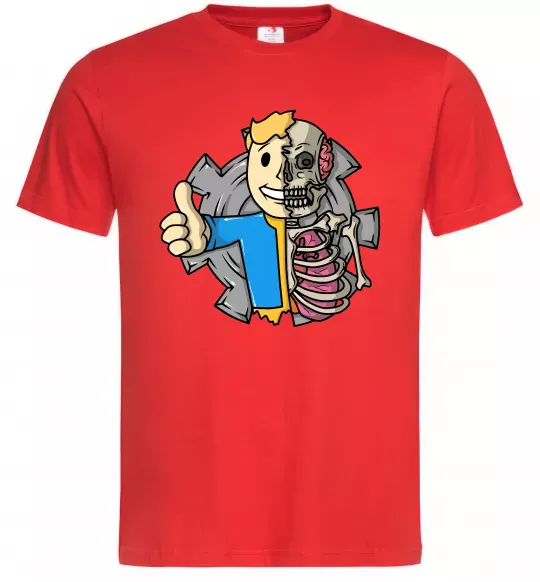 Мужская футболка Half vault fallout Красный фото