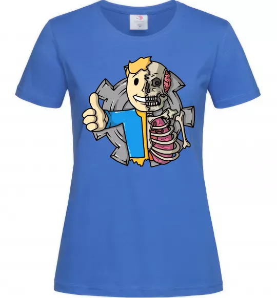 Женская футболка Half vault fallout Ярко-синий фото