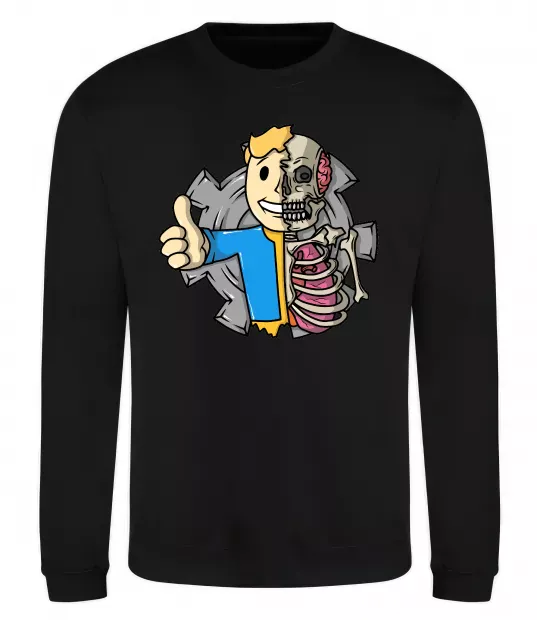 Свитшот Half vault fallout Черный фото