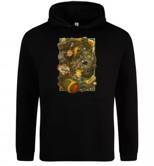 Женская толстовка (худи) Fallout pack Черный фото