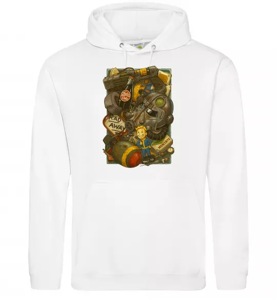 Женская толстовка (худи) Fallout pack Белый фото