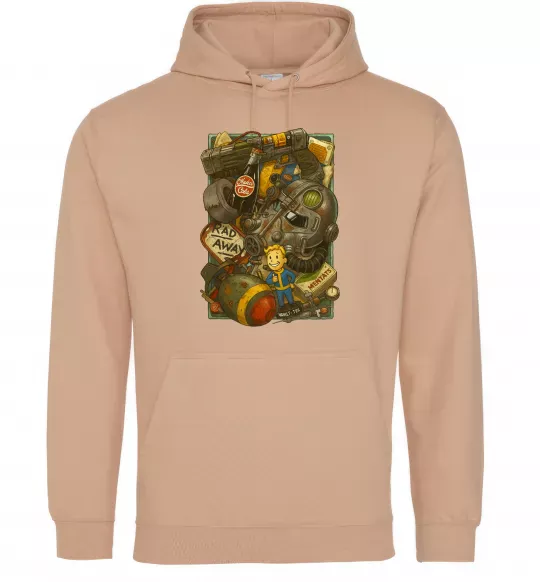 Женская толстовка (худи) Fallout pack Песочный фото
