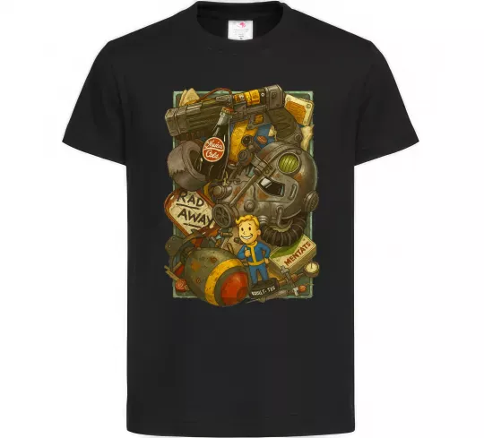 Детская футболка Fallout pack Черный фото