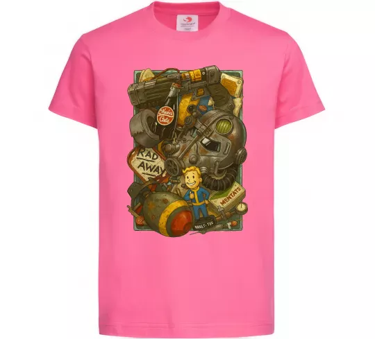 Детская футболка Fallout pack Ярко-розовый фото