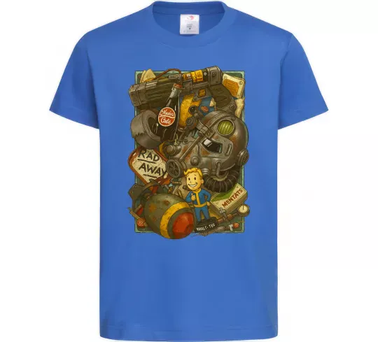 Детская футболка Fallout pack Ярко-синий фото