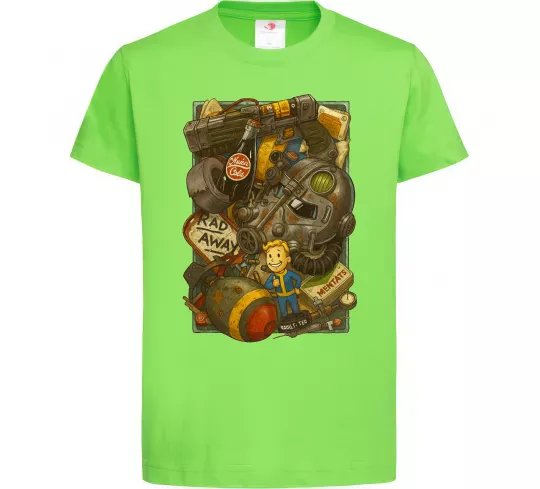 Детская футболка Fallout pack Лаймовый фото