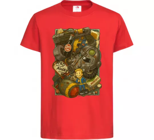 Детская футболка Fallout pack Красный фото
