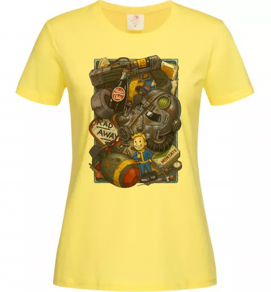 Жіноча футболка Fallout pack Лимонний фото