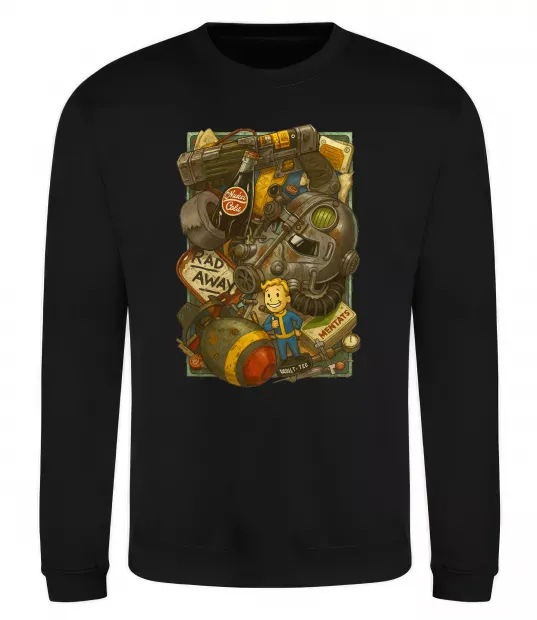 Світшот Fallout pack Чорний фото