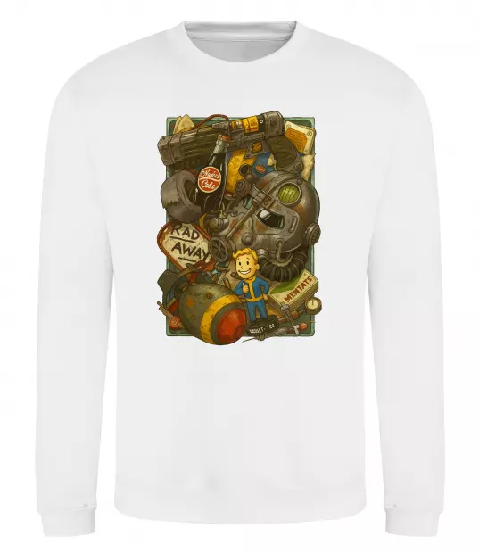 Світшот Fallout pack Білий фото