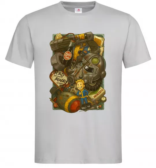 Мужская футболка Fallout pack Серый фото