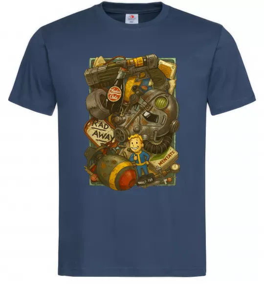 Мужская футболка Fallout pack Темно-синий фото