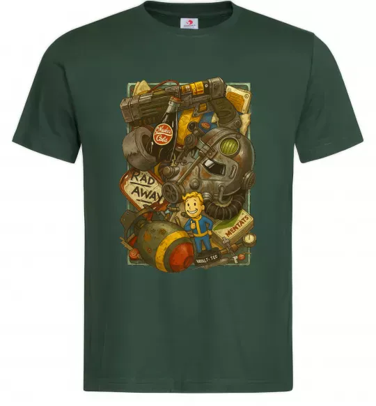 Мужская футболка Fallout pack Темно-зеленый фото