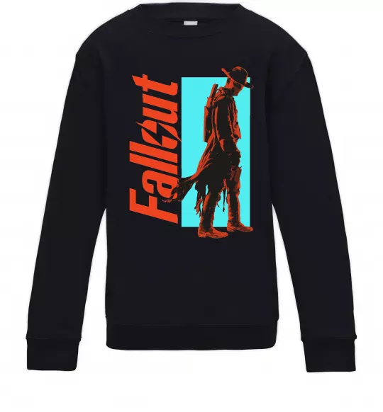 Дитячий світшот Fallout ghoul Чорний фото