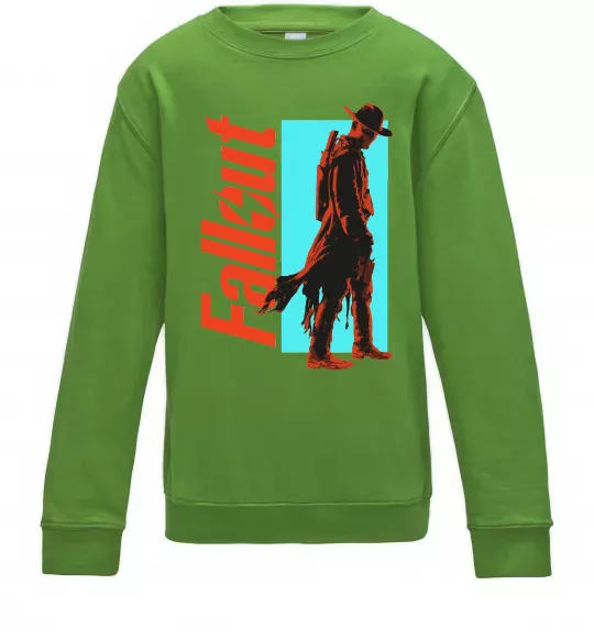 Дитячий світшот Fallout ghoul Лаймовий фото