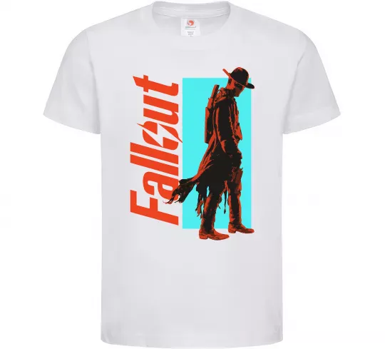 Детская футболка Fallout ghoul Белый фото