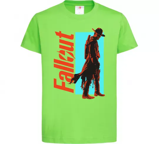 Детская футболка Fallout ghoul Лаймовый фото