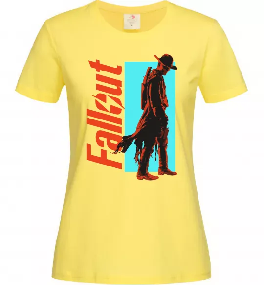 Женская футболка Fallout ghoul Лимонный фото