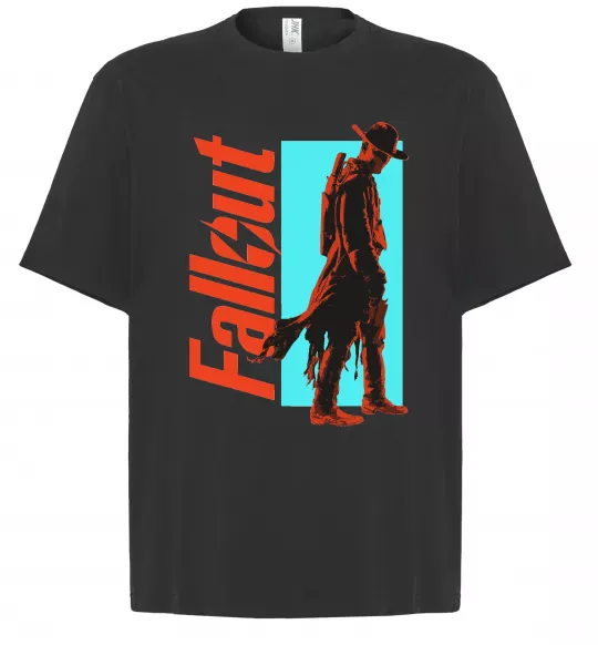Футболка Оверсайз Fallout ghoul Чорний фото
