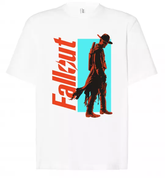 Футболка Оверсайз Fallout ghoul Білий фото