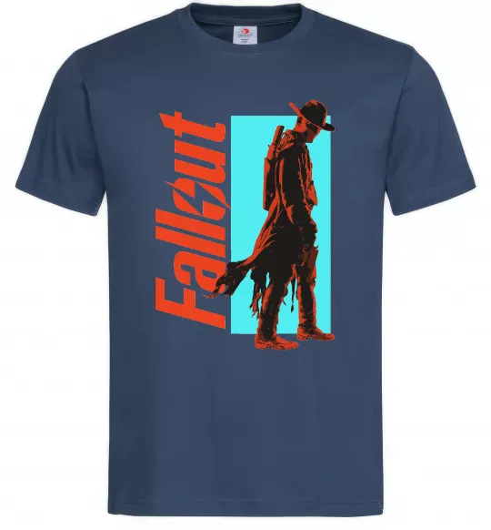 Чоловіча футболка Fallout ghoul Темно-синій фото