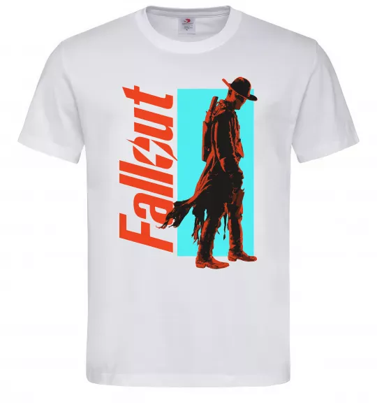Чоловіча футболка Fallout ghoul Білий фото