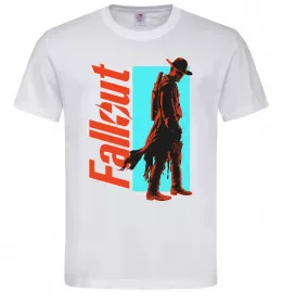 Мужская футболка Fallout ghoul Белый фото