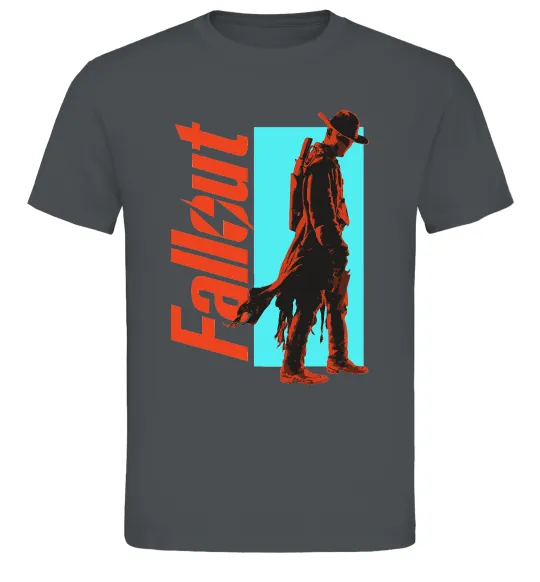 Чоловіча футболка Fallout ghoul Графіт фото