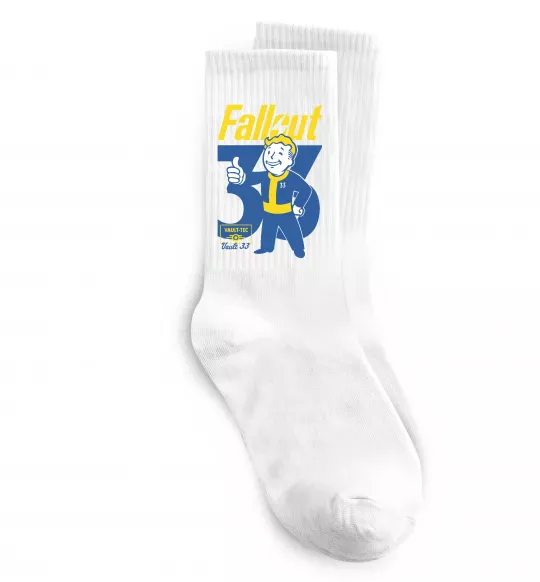 Носки Fallout 33 Белый фото