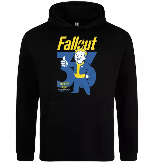Чоловіча толстовка (худі) Fallout 33 Чорний фото