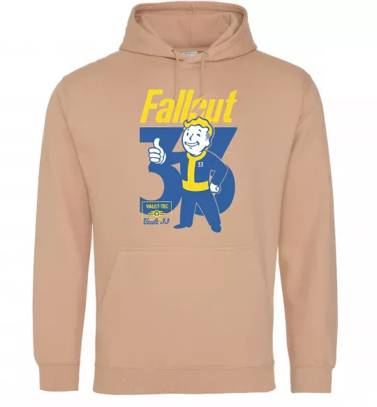 Жіноча толстовка (худі) Fallout 33 Пісочний фото