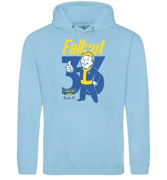 Женская толстовка (худи) Fallout 33 Голубой фото