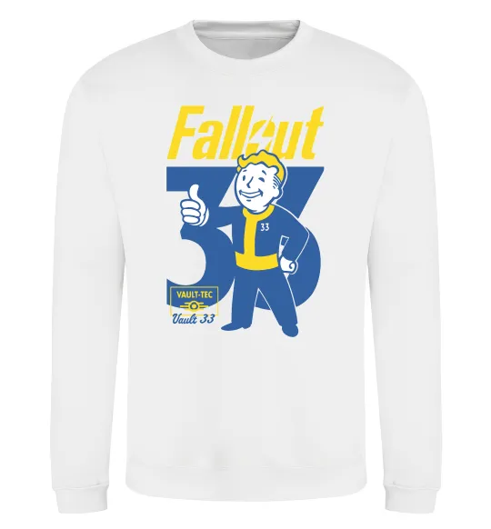 Свитшот Fallout 33 Белый фото