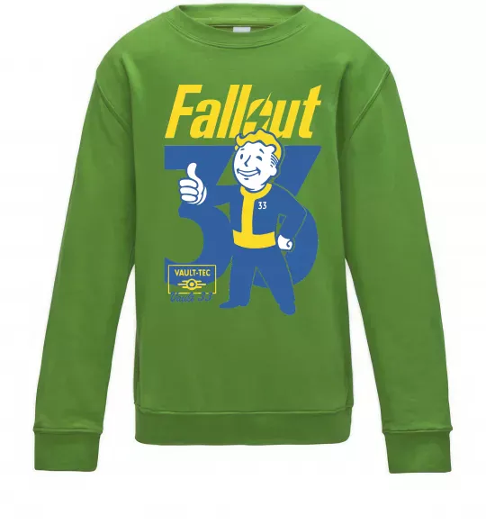 Детский Свитшот Fallout 33 Лаймовый фото