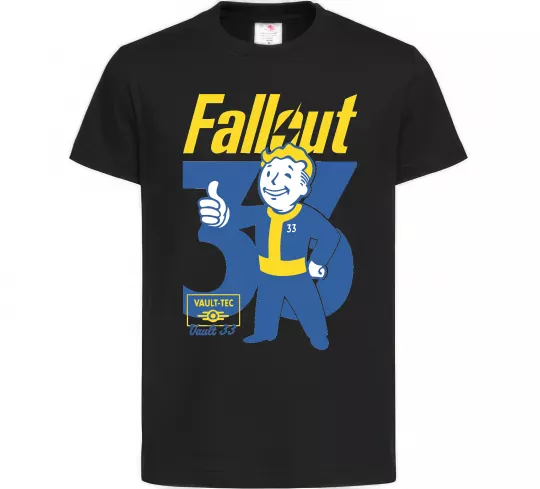 Детская футболка Fallout 33 Черный фото