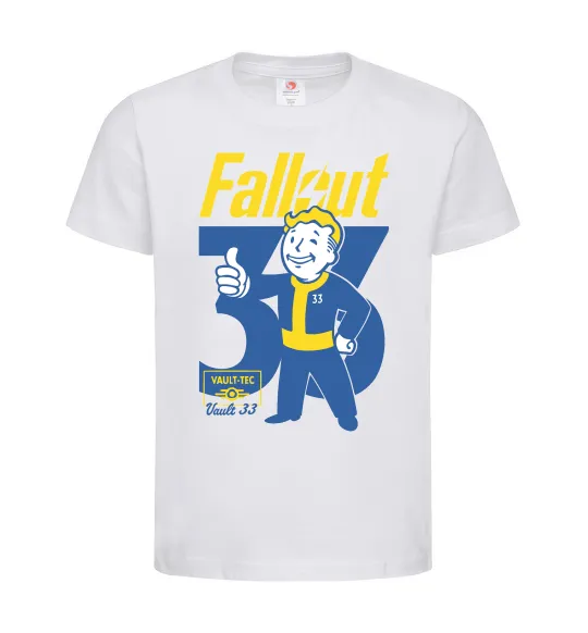 Детская футболка Fallout 33 Белый фото