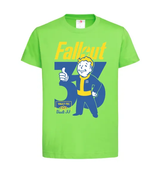 Детская футболка Fallout 33 Лаймовый фото