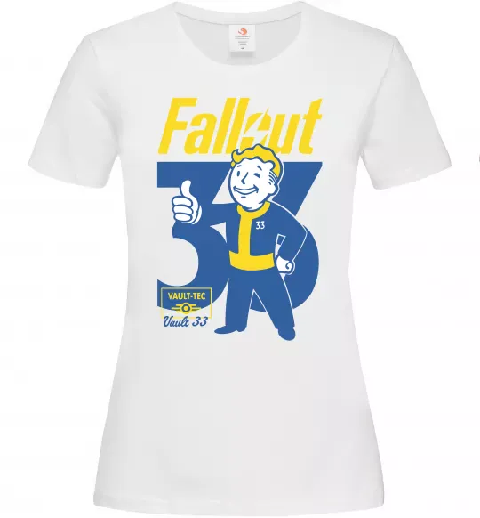 Жіноча футболка Fallout 33 Білий фото