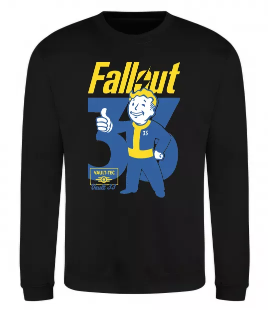 Світшот Fallout 33 Чорний фото