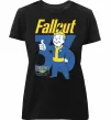 Женская премиум футболка Fallout 33 Черный фото