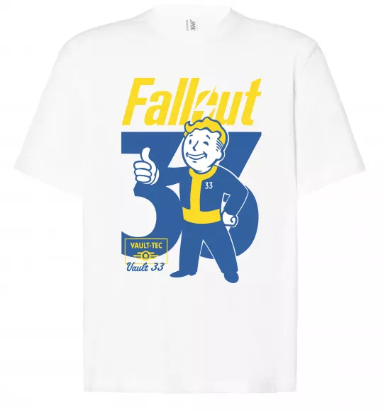 Футболка Оверсайз Fallout 33 Белый фото